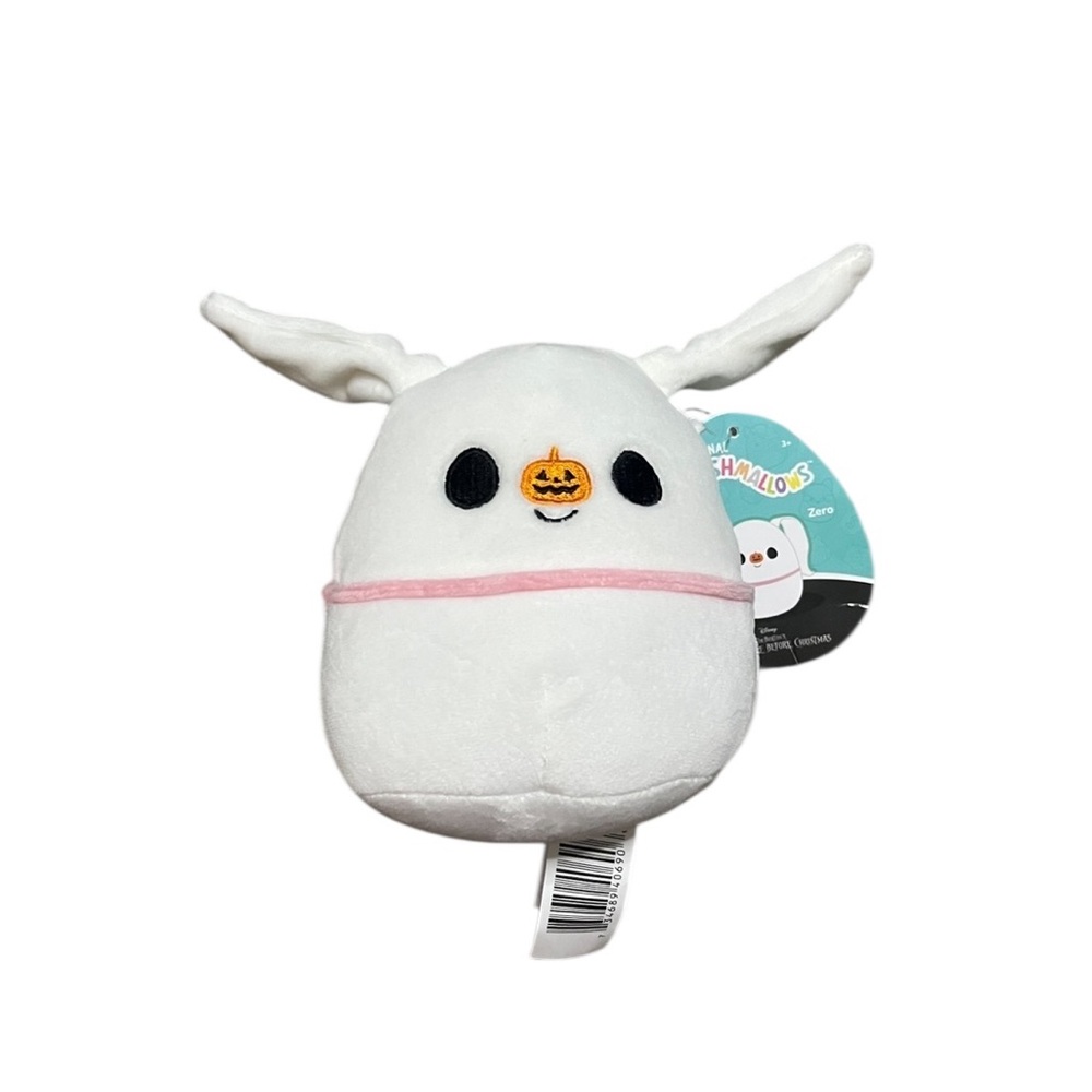 Squishmallows x Disney Nightmare Before Christmas Zero Dog Plush 5” Hang Tag